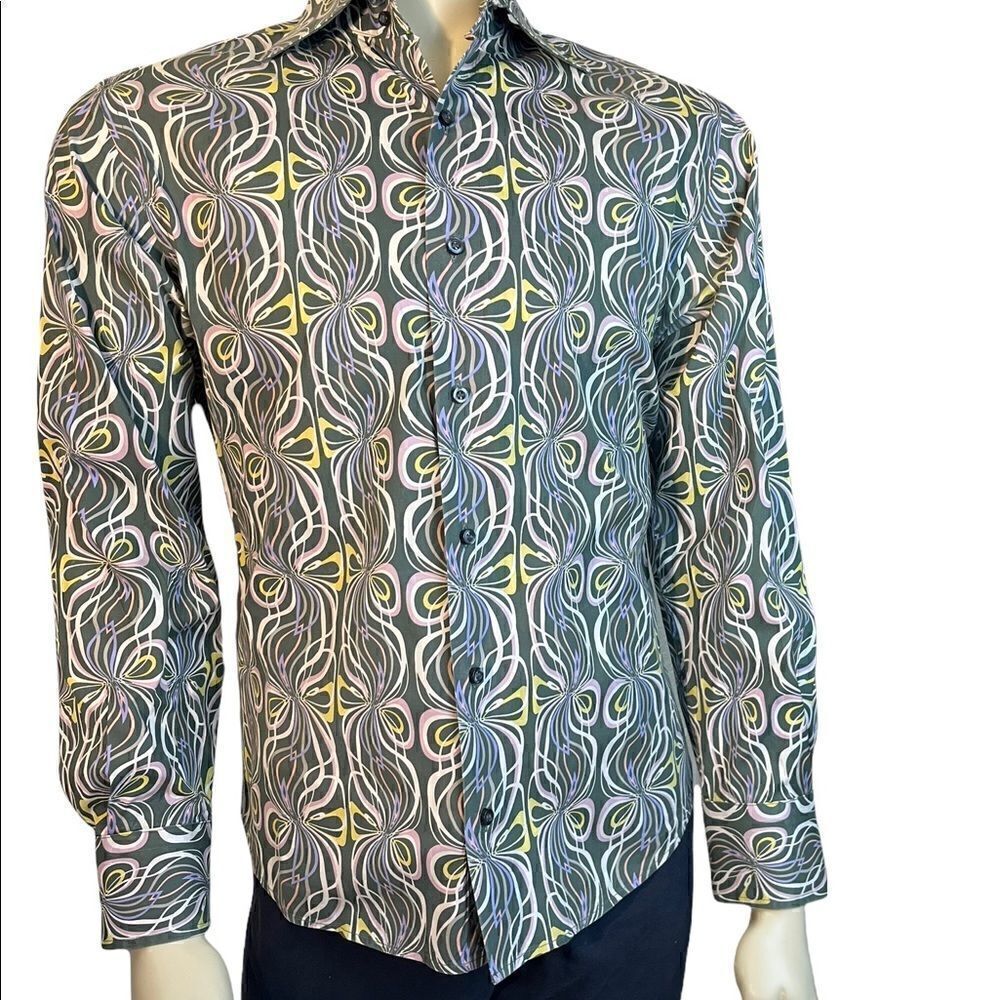 Colorful Men’s Medium Brandini Long Sleeved Casual Shirt